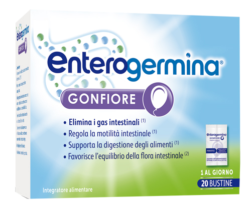 ENTEROGERMINA GONFIORE 20 BUSTINE BIPARTITE - Farmacia Dott. Pasquale Russo