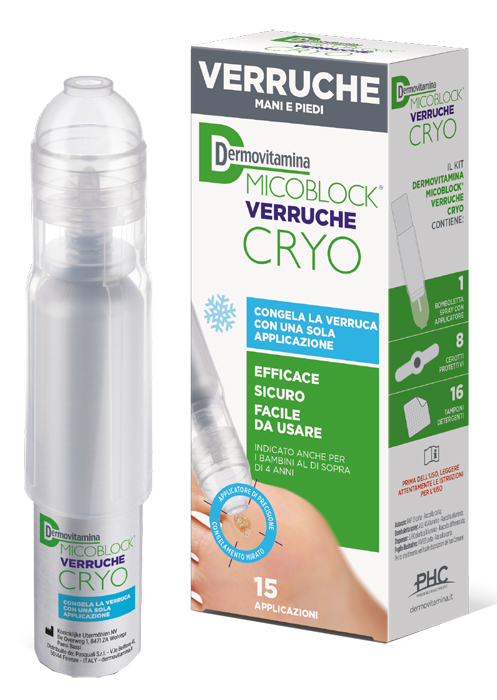 DERMOVITAMINA MICOBLOCK VERRUCHE CRYO SPRAY 38 ML - Farmacia Dott. Pasquale Russo