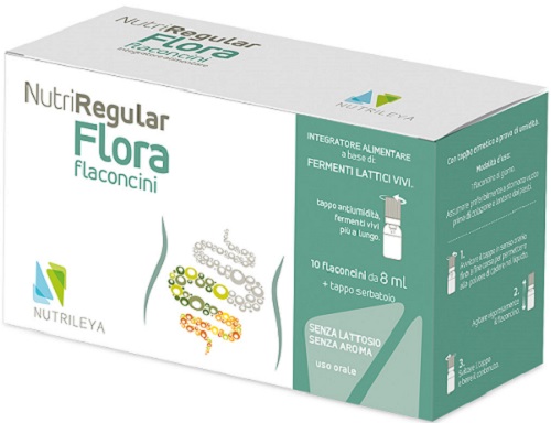 NUTRIREGULAR FLORA 10 FLACONCINI 8 ML - Farmacia Dott. Pasquale Russo