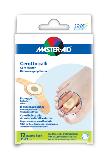 CEROTTO CALLIFUGO MASTER-AID FOOTCARE 71X22 MM 12 PEZZI B2 - Farmacia Dott. Pasquale Russo