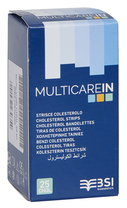 STRISCE MISURAZIONE GLICEMIA MULTICARE IN GLUCOSIO ELETTRODO 50 PEZZI - Farmacia Dott. Pasquale Russo