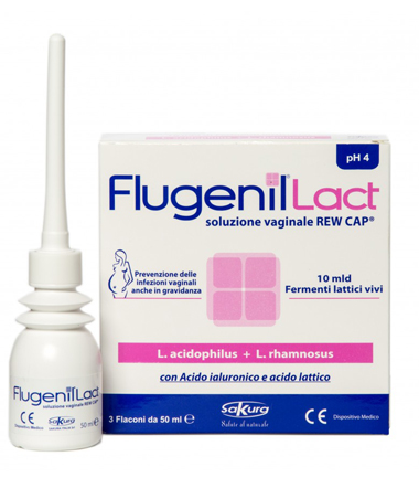 FLUGENIL LACT SOLUZIONE VAGINALE INTERNA A BASE DI FERMENTI LATTICI 3 FLACONI DA 50 ML + 3 APPLICATORI MONOUSO - Farmacia Dott. Pasquale Russo
