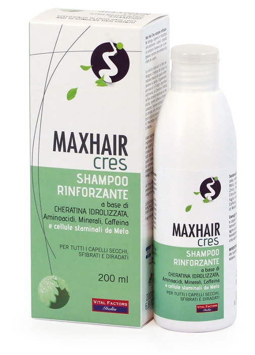 MAXHAIR CRES SHAMPOO RINFORZANTE 200 ML - Farmacia Dott. Pasquale Russo