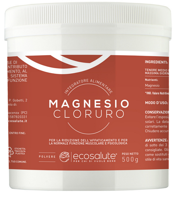 MAGNESIO CLORURO POLVERE 500 G - Farmacia Dott. Pasquale Russo