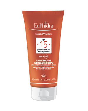 EUPHIDRA KALEIDO UV SYSTEM LATTE SOLARE CORPO 15 - Farmacia Dott. Pasquale Russo