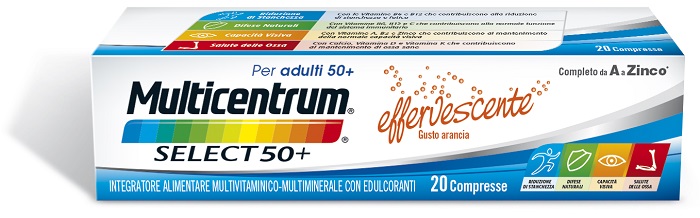 MULTICENTRUM SELECT EFFERVESCENTE 20 COMPRESSE - Farmacia Dott. Pasquale Russo
