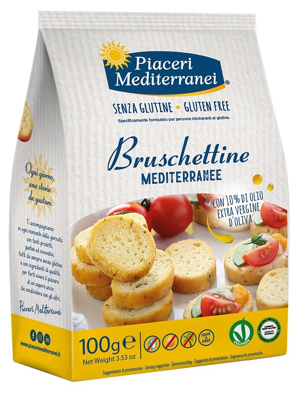 PIACERI MEDITERRANEI BRUSCHETTINE 100 G - Farmacia Dott. Pasquale Russo