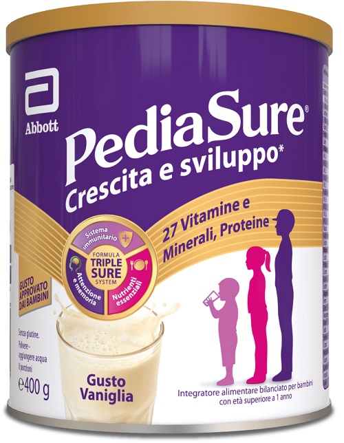 PEDIASURE CRESCITA&SVILUPPO VANIGLIA 400 G - Farmacia Dott. Pasquale Russo