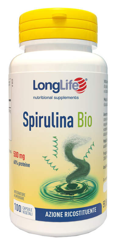LONGLIFE SPIRULINA BIO 500 MG 100 CAPSULE VEGETALI - Farmacia Dott. Pasquale Russo