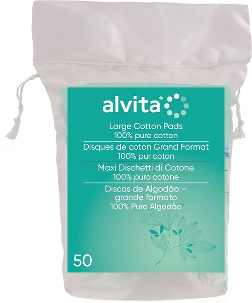 ALVITA MAXI DISCHETTI DI COTONE 100% PURO COTONE 50 PEZZI - Farmacia Dott. Pasquale Russo