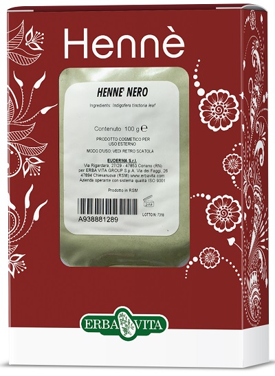 HENNE COLORANTE CAPELLI NERO 100 G - Farmacia Dott. Pasquale Russo