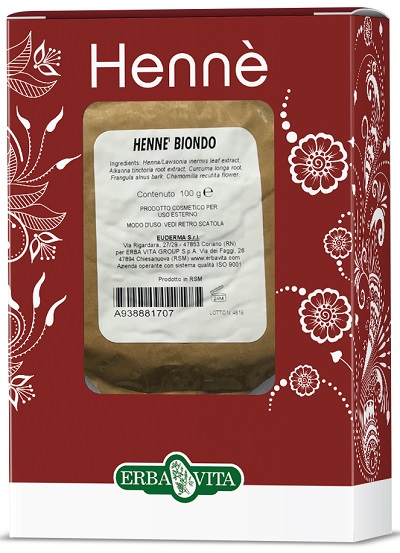 HENNE COLORANTE CAPELLI BIONDO 100 G - Farmacia Dott. Pasquale Russo