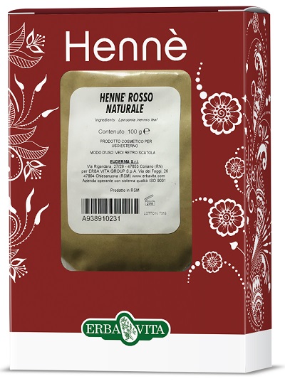 HENNE COLORANTE CAPELLI ROSSO NATURALE 100 G - Farmacia Dott. Pasquale Russo