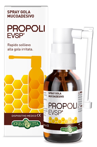 PROPOLI EVSP SPRAY GOLA MUCOADESIVO SENZA ALCOL 20ML - Farmacia Dott. Pasquale Russo