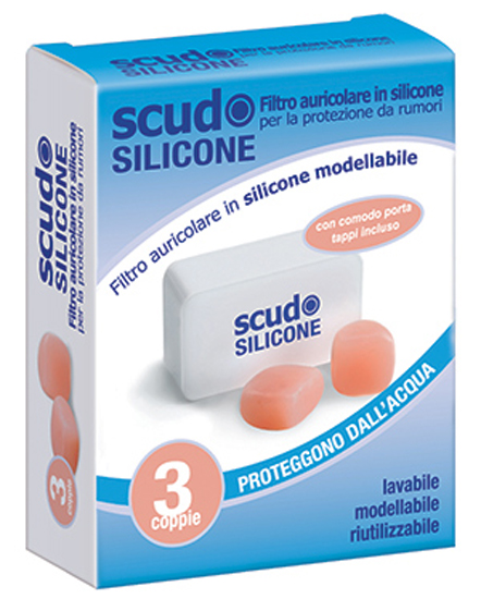 TAPPO AURICOLARE EARPLUG SCUDO IN SILICONE 3 COPPIE 6 PEZZI ARTICOLO 7EN091 - Farmacia Dott. Pasquale Russo