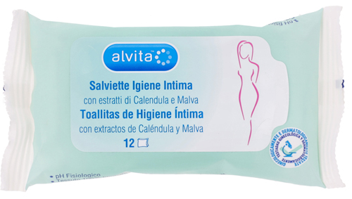 ALVITA SALVIETTE IGIENE INTIMA 12 PEZZI - Farmacia Dott. Pasquale Russo