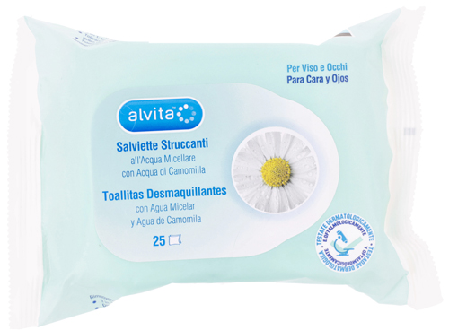 ALVITA SALVIETTE STRUCCANTI 25 PEZZI - Farmacia Dott. Pasquale Russo