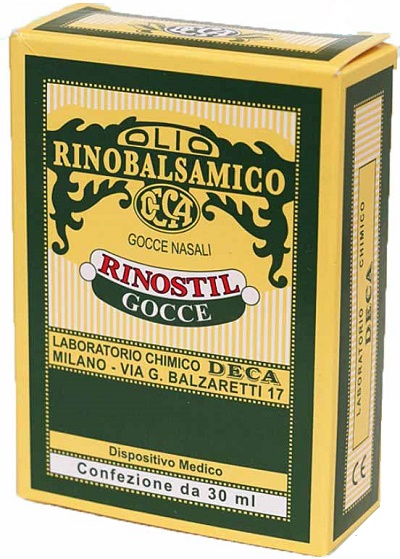 RINOSTIL GOCCE NASALI FLACONE 30ML OLIO RINOBALSAMICO PER LAPROTEZIONE DELLA MUCOSA NASALE E LA PULIZIA DELLE FOSSE NASALI - Farmacia Dott. Pasquale Russo