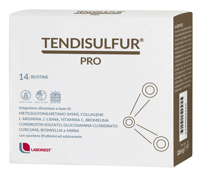 TENDISULFUR PRO 14 BUSTINE DA 8,6G - Farmacia Dott. Pasquale Russo