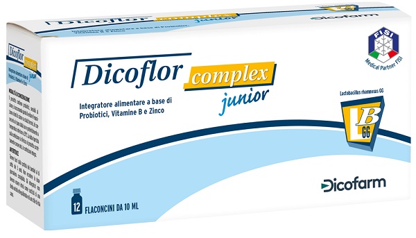 DICOFLOR COMPLEX JUNIOR 12 FLACONI DA 10 ML - Farmacia Dott. Pasquale Russo