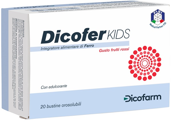 DICOFER KIDS 20 BUSTINE OROSOLUBILI - Farmacia Dott. Pasquale Russo