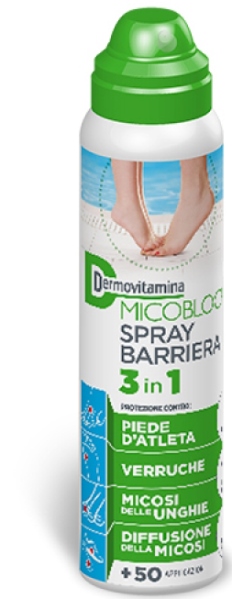 DERMOVITAMINA MICOBLOCK SPRAY BARRIERA 3 IN 1 PIEDE D'ATLETA 100 ML - Farmacia Dott. Pasquale Russo