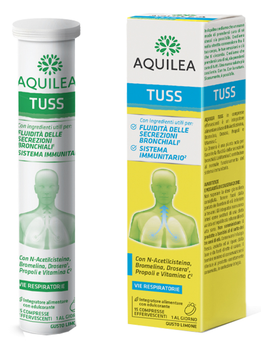 AQUILEA TUSS 15 COMPRESSE EFFERVESCENTI 90 G - Farmacia Dott. Pasquale Russo