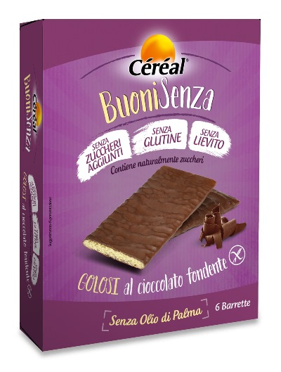 CEREAL BUONI SENZA GOLOSI CIOCCOLATO FONDENTE 6 X 17 G - Farmacia Dott. Pasquale Russo