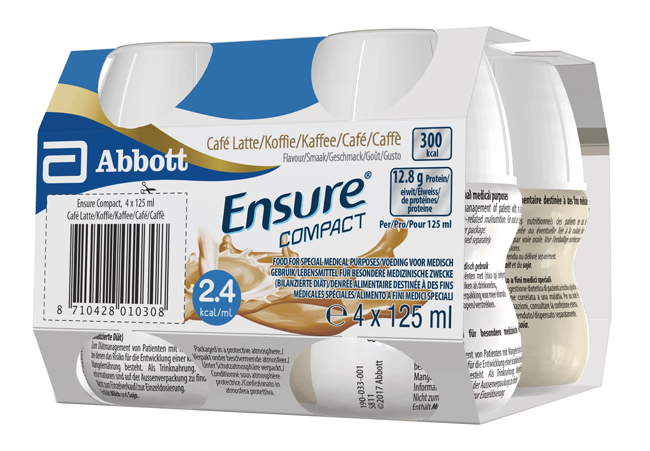 ENSURE COMPACT CAFFE 4 BOTTIGLIE DA 125 ML - Farmacia Dott. Pasquale Russo
