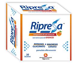 RIPRESA 30BUST 10G INTEGRATORE ALIMENTARE DI MAGNESIO E POTASSIO BUSTINE EFFERVESCENTI UTILE NEGLI STATI DI STANCHEZZA - Farmacia Dott. Pasquale Russo