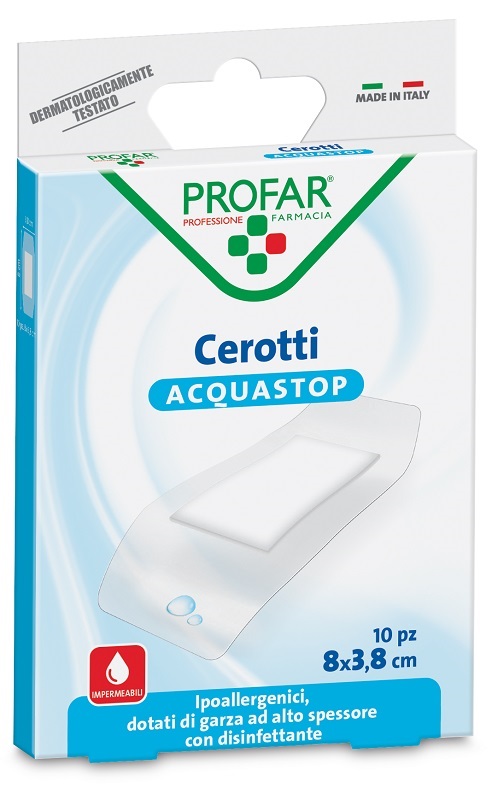 CEROTTO ACQUASTOP SUPER 8X3,8 CM PROFAR 10 PEZZI - Farmacia Dott. Pasquale Russo