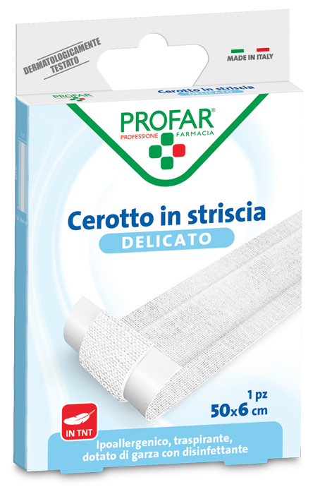 CEROTTO TESSUTO NON TESSUTO DELICATO 1 STRISCIA 50X6 CM PROFAR - Farmacia Dott. Pasquale Russo