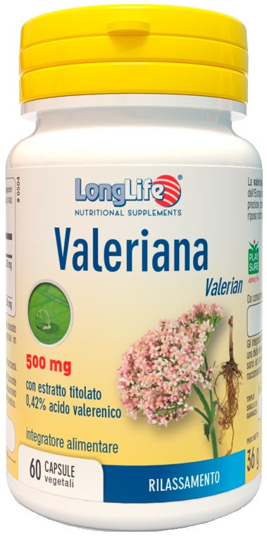 LONGLIFE VALERIANA 60 CAPSULE 500 MG - Farmacia Dott. Pasquale Russo