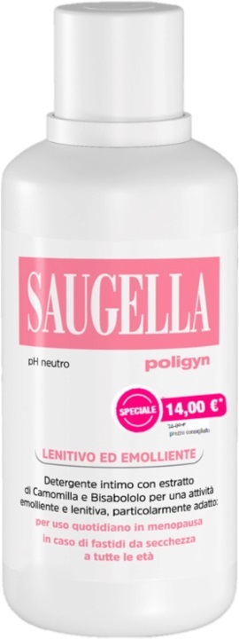 SAUGELLA POLIGYN PH NEUTRO LENITIVO ED EMOLLIENTE 500 ML TAGLIO PREZZO - Farmacia Dott. Pasquale Russo