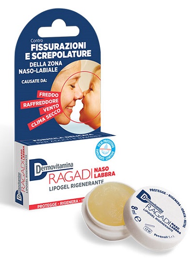 DERMOVITAMINA RAGADI NASO E LABBRA LIPOGEL RIGENERANTE 8 ML - Farmacia Dott. Pasquale Russo