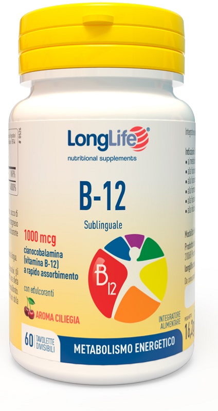 LONGLIFE B12 1000 MCG 60 TAVOLETTE - Farmacia Dott. Pasquale Russo