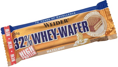 WEIDER 32% WHEY BARRETTA WAFER NOCCIOLA 35 G - Farmacia Dott. Pasquale Russo
