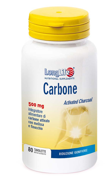 LONGLIFE CARBONE 80 TAVOLETTE - Farmacia Dott. Pasquale Russo