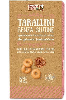 PUGLIA SAPORI TARALLINI GRANO SARACENO 6 BUSTE 30 G - Farmacia Dott. Pasquale Russo