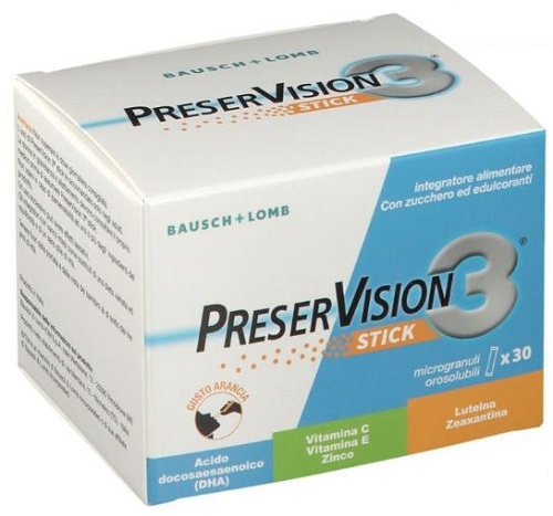PRESERVISION 3 30 STICK OROSOLUBILI DA 2 G - Farmacia Dott. Pasquale Russo