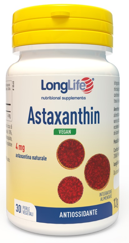 LONGLIFE ASTAXANTHIN 30 PERLE VEGETALI - Farmacia Dott. Pasquale Russo