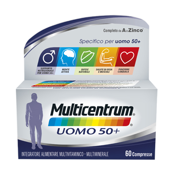 MULTICENTRUM UOMO 50+ 60 COMPRESSE - Farmacia Dott. Pasquale Russo