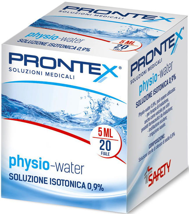 SOLUZIONE FISIOLOGICA PRONTEX PHYSIO ISOTONIC 20 FIALE DA 5 ML - Farmacia Dott. Pasquale Russo