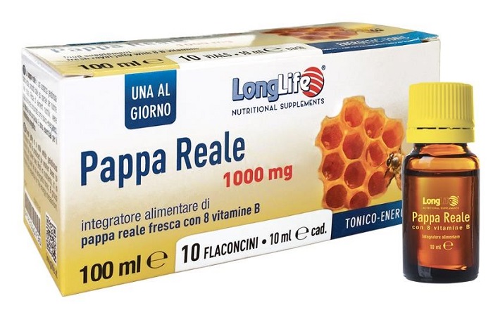 LONGLIFE PAPPA REALE + VITAMINA B 10 FLACONCINI 10 ML - Farmacia Dott. Pasquale Russo