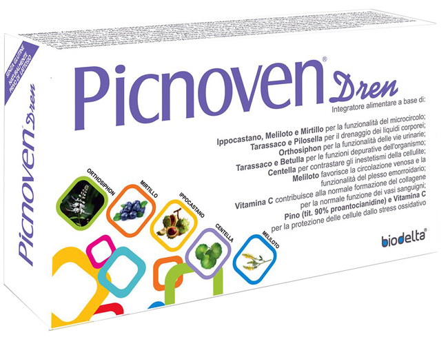 PICNOVEN DREN 50 COMPRESSE 31 G - Farmacia Dott. Pasquale Russo