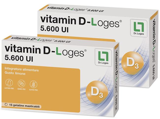 VITAMIN D-LOGES 30 GELATINE MASTICABILI GUSTO LIMONE 42 G - Farmacia Dott. Pasquale Russo