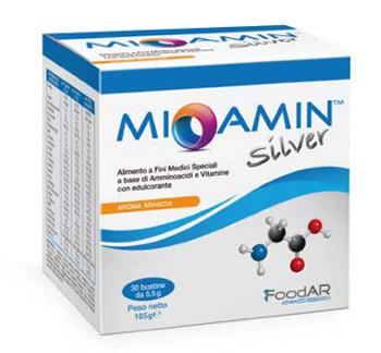 MIOAMIN SILVER 30 BUSTINE 5,5 G AROMA ARANCIA - Farmacia Dott. Pasquale Russo