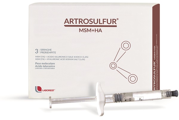 ARTROSULFUR MSM+HA SIRINGHE PRERIEMPITE INTRA-ARTICOLARI ACIDO IALURONICO 2 ML - Farmacia Dott. Pasquale Russo