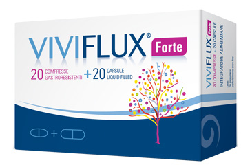 VIVIFLUX FORTE 20 COMPRESSE GASTRORESISTENTI + 20 CAPSULE LIQUID FILLER - Farmacia Dott. Pasquale Russo