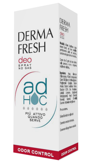 DERMAFRESH DEO SPRAY NO GAS AD HOC ODOR CONTROL DEODORANTE 100 ML - Farmacia Dott. Pasquale Russo